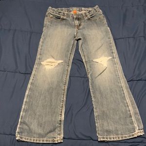 Children’s Place Bootcut Jeans Size 6 Broken in Ripped Jeans